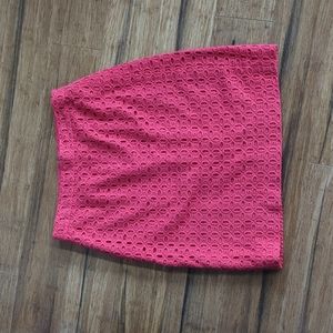 J. Crew The Pencil Skirt Eyelet